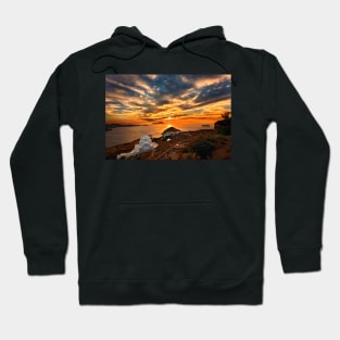 Sunset in Milos island Hoodie